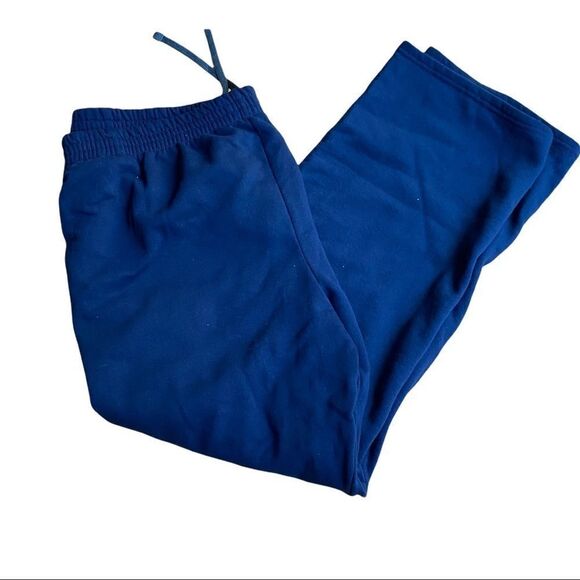 Fruit Of The Loom Navy Blue Sweatpants Joggers Sz 3 XL - Picture 1 of 3